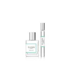 Back view of CLEAN CLASSIC Warm Cotton bottle with scent notes