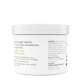 Sensitive-skin friendly gel from Clean & Clear Aloe Vera line for daily use.