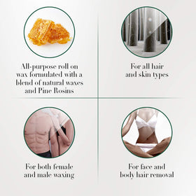 Clean + Easy epilating cloth strips for clean hair removal.