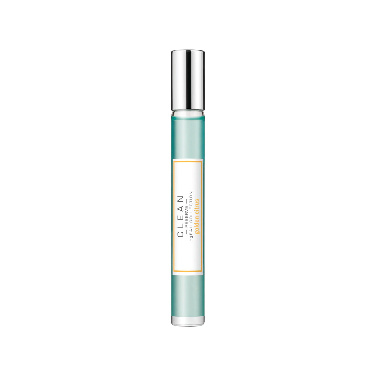 CLEAN H2EAU Golden Citrus bottle for daytime freshness.