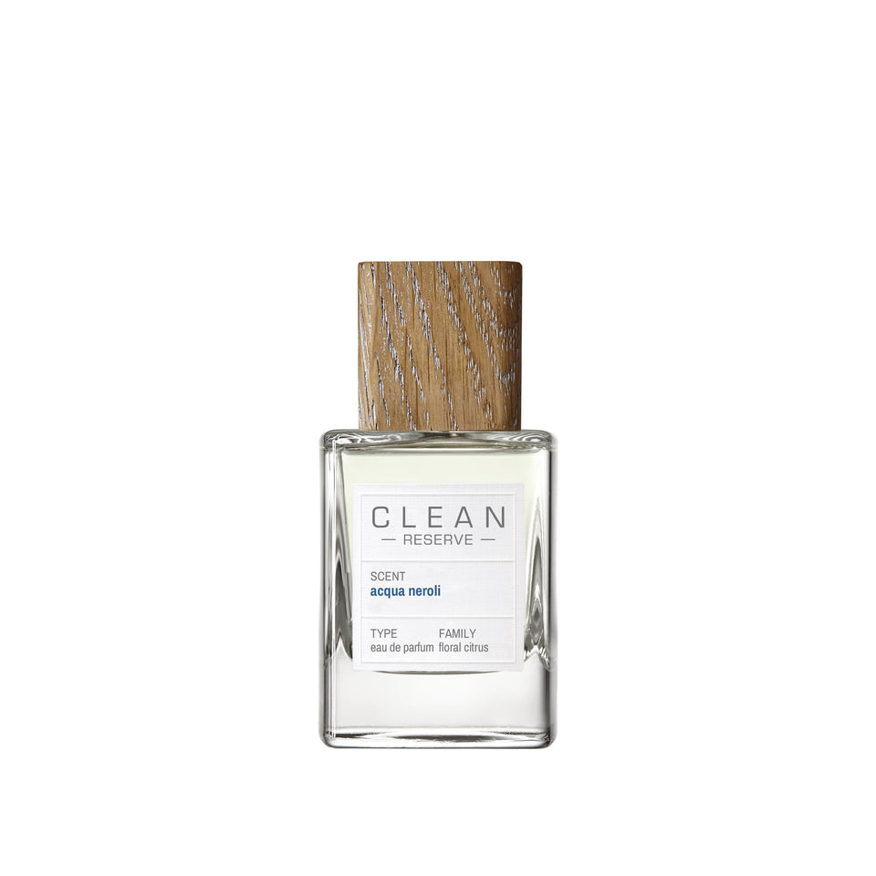 CLEAN RESERVE Acqua Neroli bottle front view for crisp citrus freshness