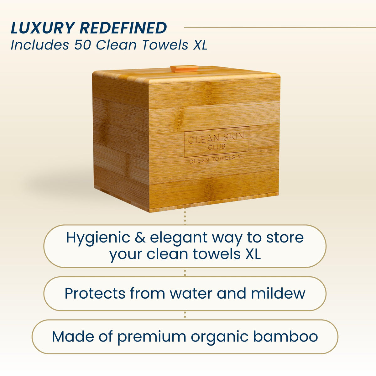 Clean Towels Original XL pack ready for quick replacement after cleansing routines.