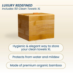 Clean Towels Original XL pack ready for quick replacement after cleansing routines.