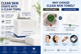 Clean Skin Towel OEKO-TEX certified materials ensure safe direct skin contact.