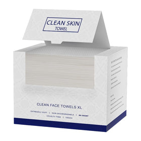Clean Skin Towel XL face towels pack delivers full-face coverage for quick cleansing.