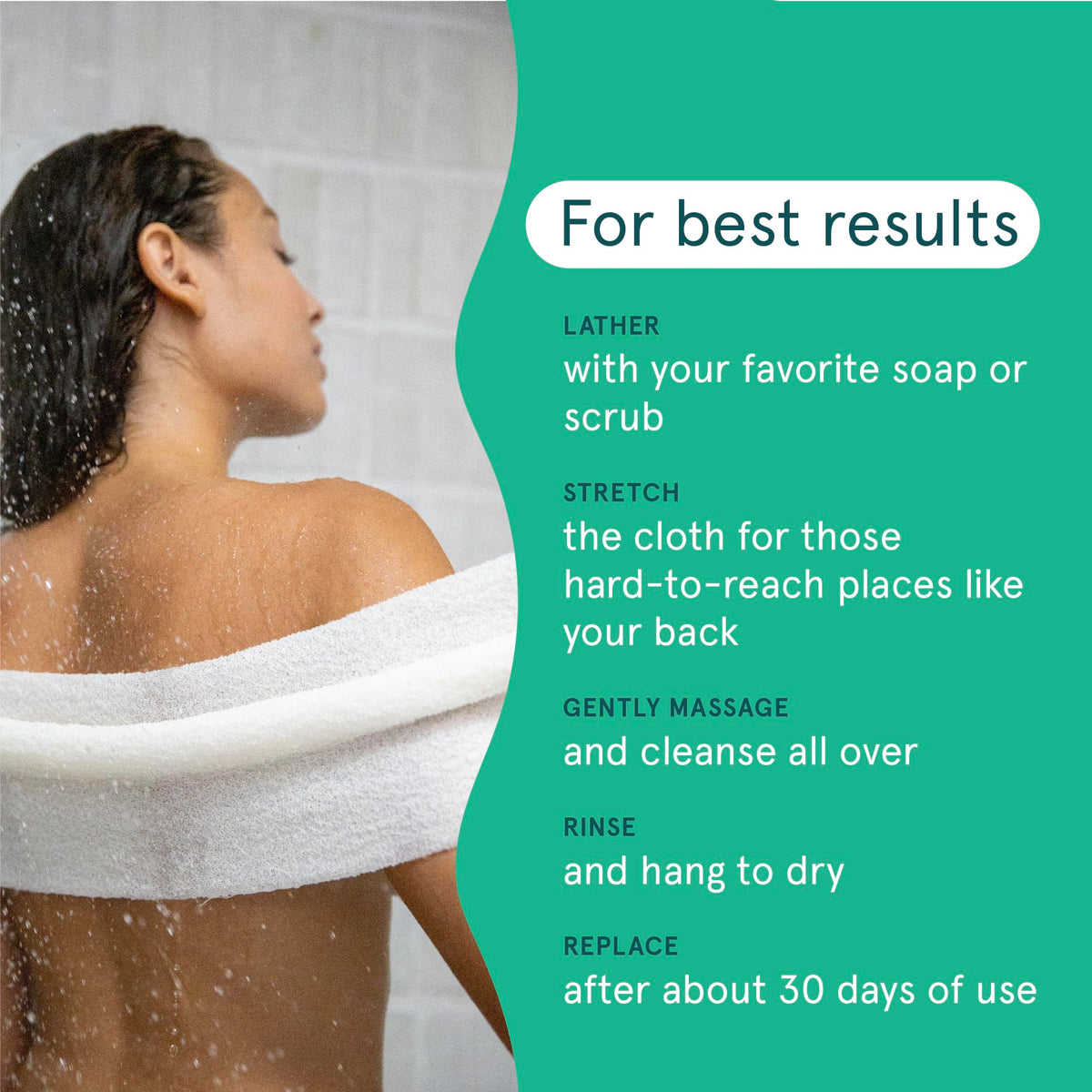 Cleanlogic 3-count exfoliating cloths package for everyday skincare.