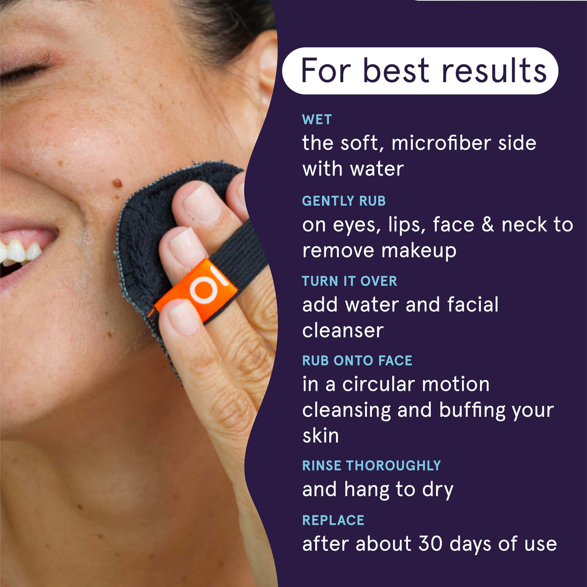 CleanLogic charcoal exfoliating pads deep clean for pores