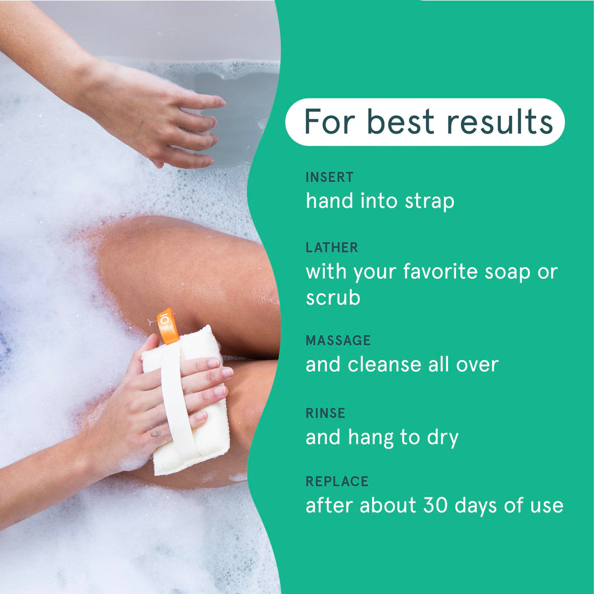 Close-up bristles of Cleanlogic scrubber for deep cleansing.