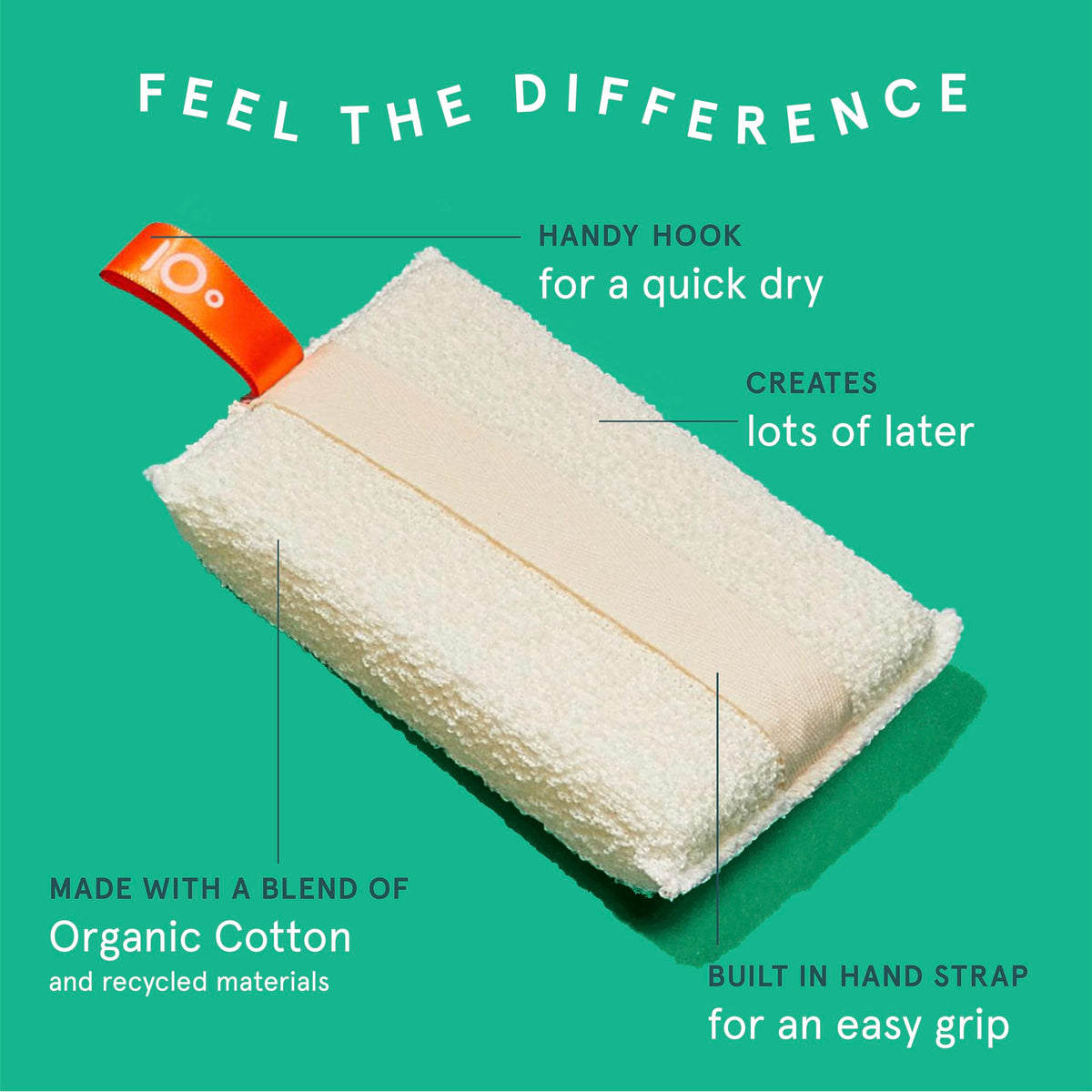 Cleanlogic Exfoliating Scrubber shown as reusable tool for daily care.