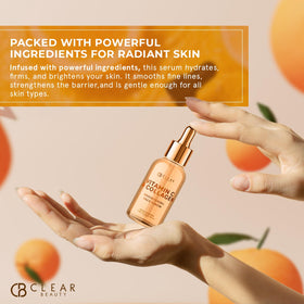 Clear Beauty being applied to the face shows easy routine integration