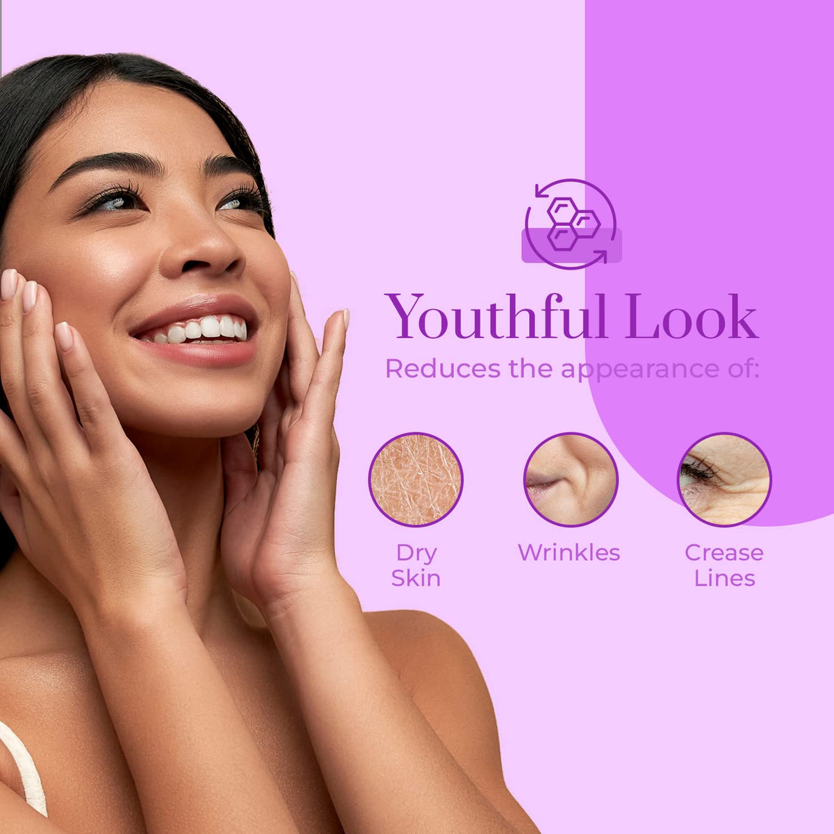 Clear Beauty Collagen Day & Night Moisturizer ingredients featuring collagen and vegan glycerin