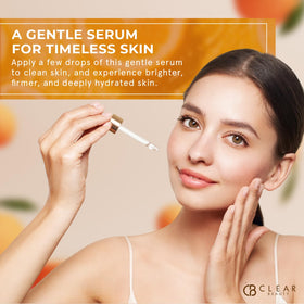 Clear Beauty bottle highlights glycerin hydration for lasting moisture