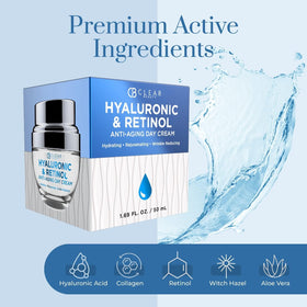 Clear Beauty cream texture swirl indicating lightweight hydration and easy spread