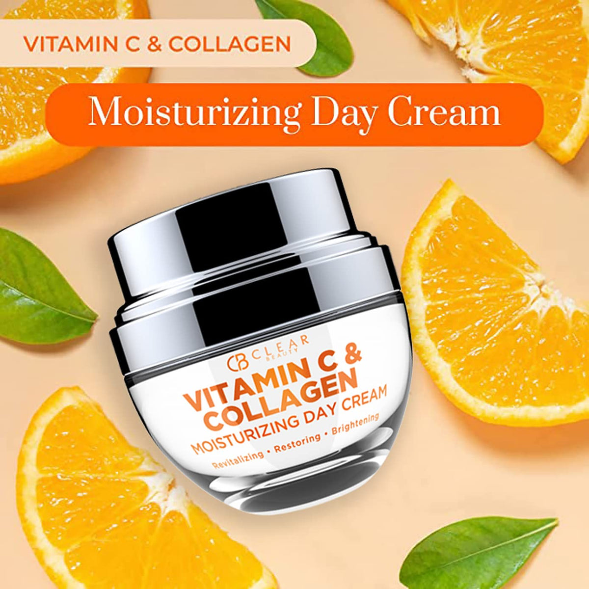 Clear Beauty moisturizer spread on skin demonstrating quick absorption and refreshed feel.