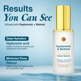 Clear Visage serum texture close-up illustrating silky finish