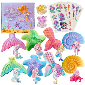 Clear&Fresh mermaid bath bomb with surprise toy for engaging bath time fun