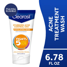 Closeup of Clearasil Stubborn Acne Control beads for gentle exfoliation