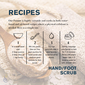 ClearLee fine-grain pumice blends easily into soaps and masks for spa-like results.