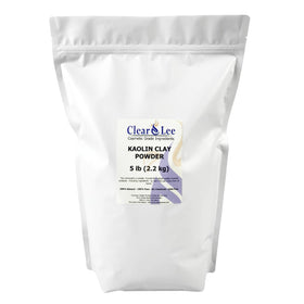 ClearLee Kaolin powder packaging in a resealable bag for easy storage.