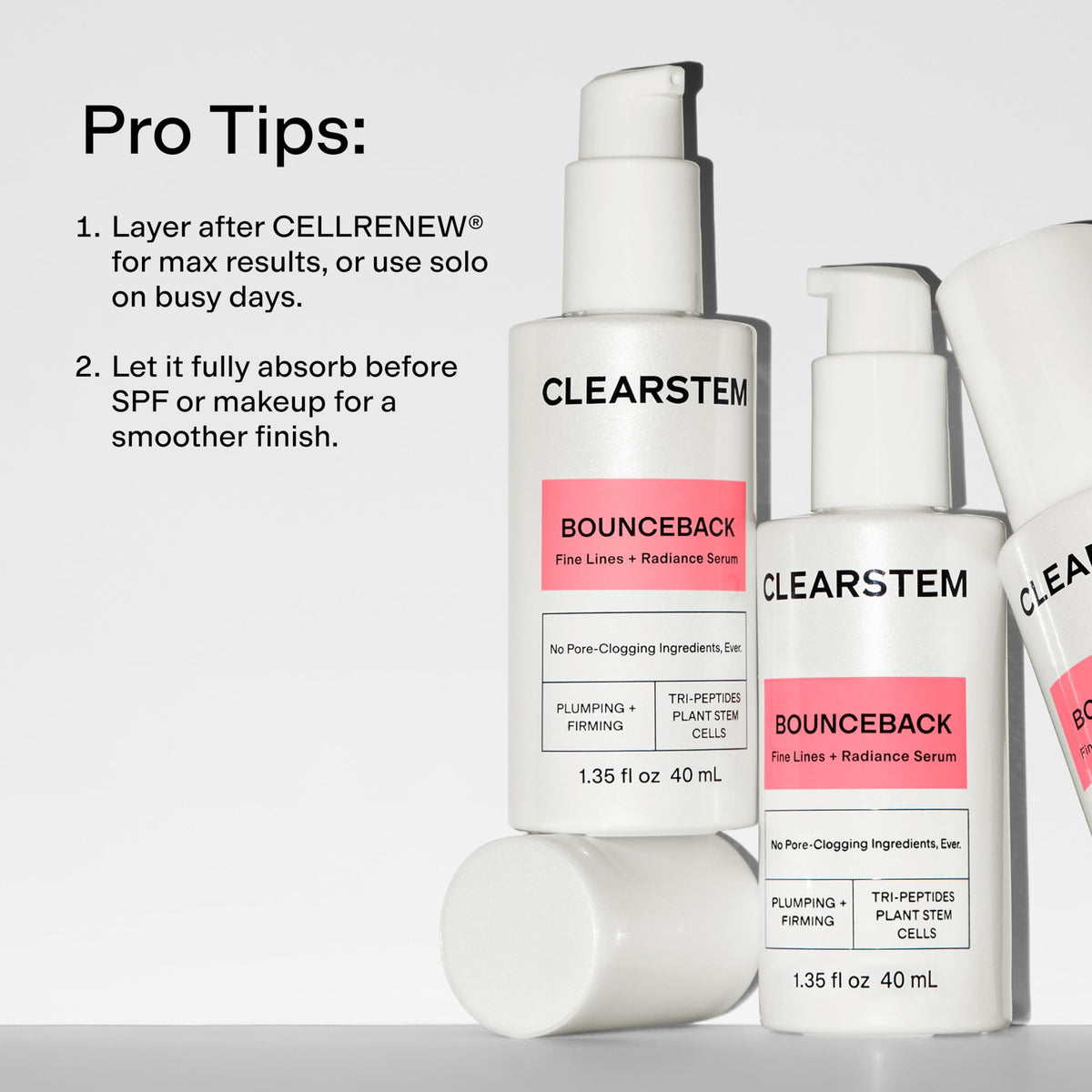 Mango fruit extract detail highlighting natural hydration in BounceBack