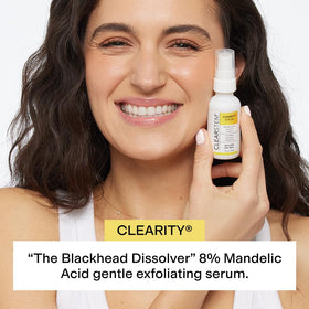 CLEARSTEM CLEARITY serum texture close-up shows lightweight feel