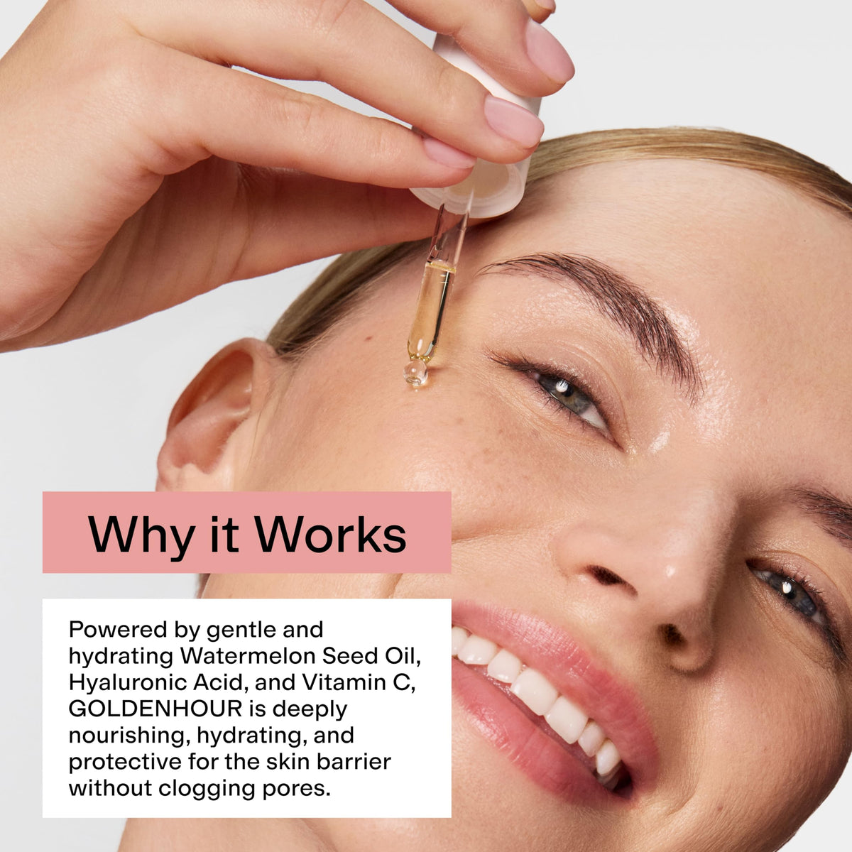 CLEARSTEM GOLDENHOUR watermelon seed oil nourishes skin.