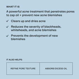 Applying CLEARSTEM Sulfur Spot Mask to a targeted blemish area.