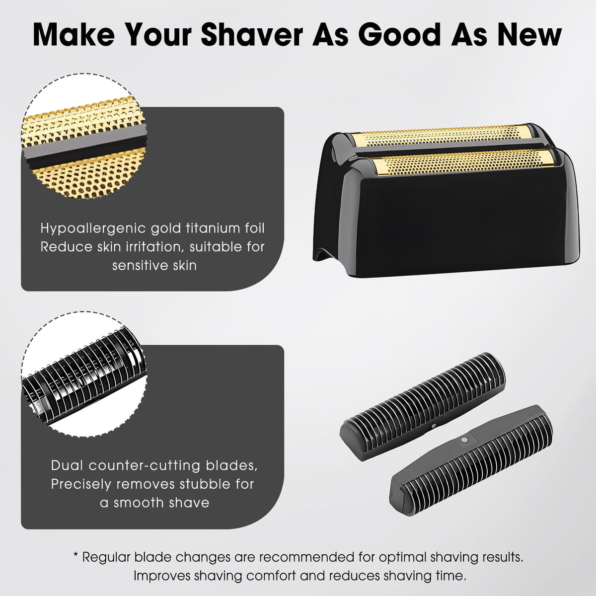 ClearYue ultra-thin floating foil system delivers a close shave.