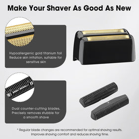 ClearYue ultra-thin floating foil system delivers a close shave.
