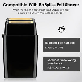 ClearYue FX3 shaver head features dual counter-cut blades for efficient multi-hair types.