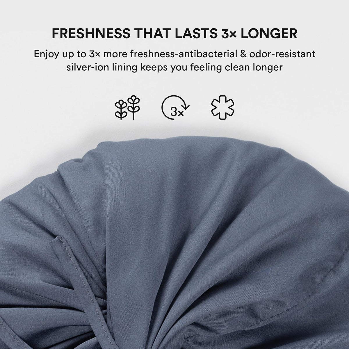 Morning-ready look after wearing Clementine bonnet for smoother, tangle-free hair.