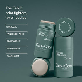 Cleo + Coco Basil Mint balm texture swirled on arm, non-greasy feel
