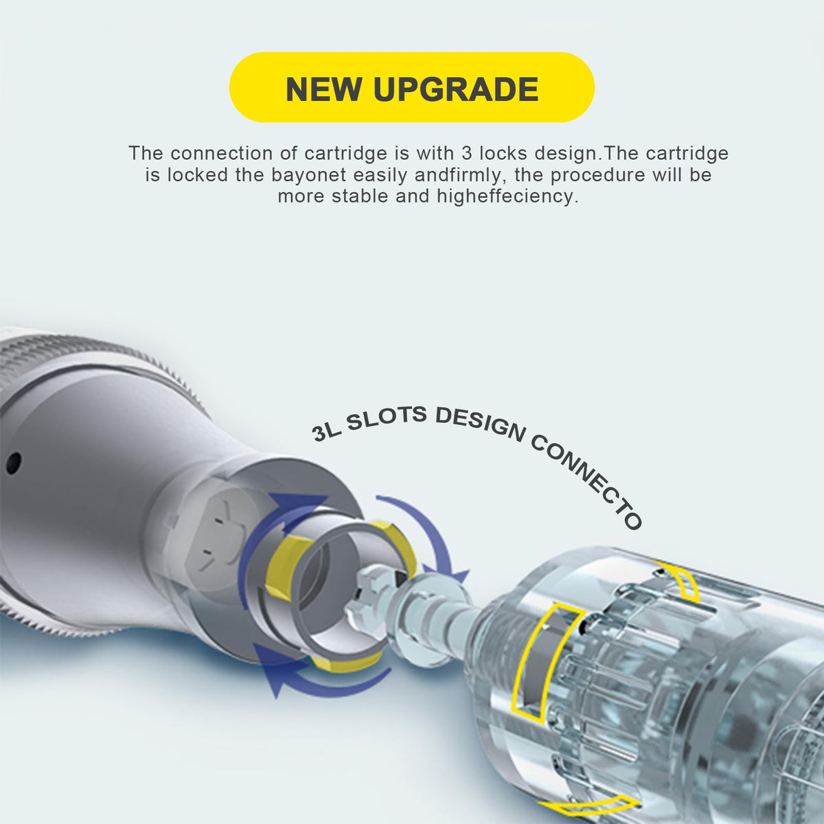 Ergonomic handle with non-slip grip for comfortable sessions