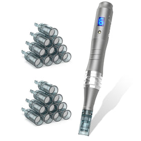 CLETINA Microneedling Derma Roller Pen front view for gentle at-home skin care