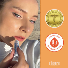 Brand-focused packshot highlighting cruelty-free, petroleum-free lip care.