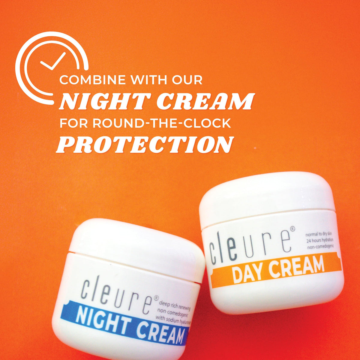 Cleure fragrance-free label indicating gentle daily use.