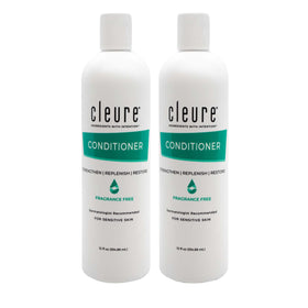 Cleure Hydrating Fragrance Free Conditioner bottle for fragrance-free hydration