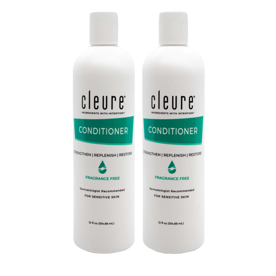 Cleure Hydrating Fragrance Free Conditioner bottle for fragrance-free hydration