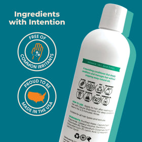 Cleure Hydrating Fragrance Free Conditioner label closeup
