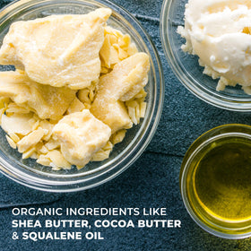 Product packaging and label shot highlighting clean, organic ingredients.