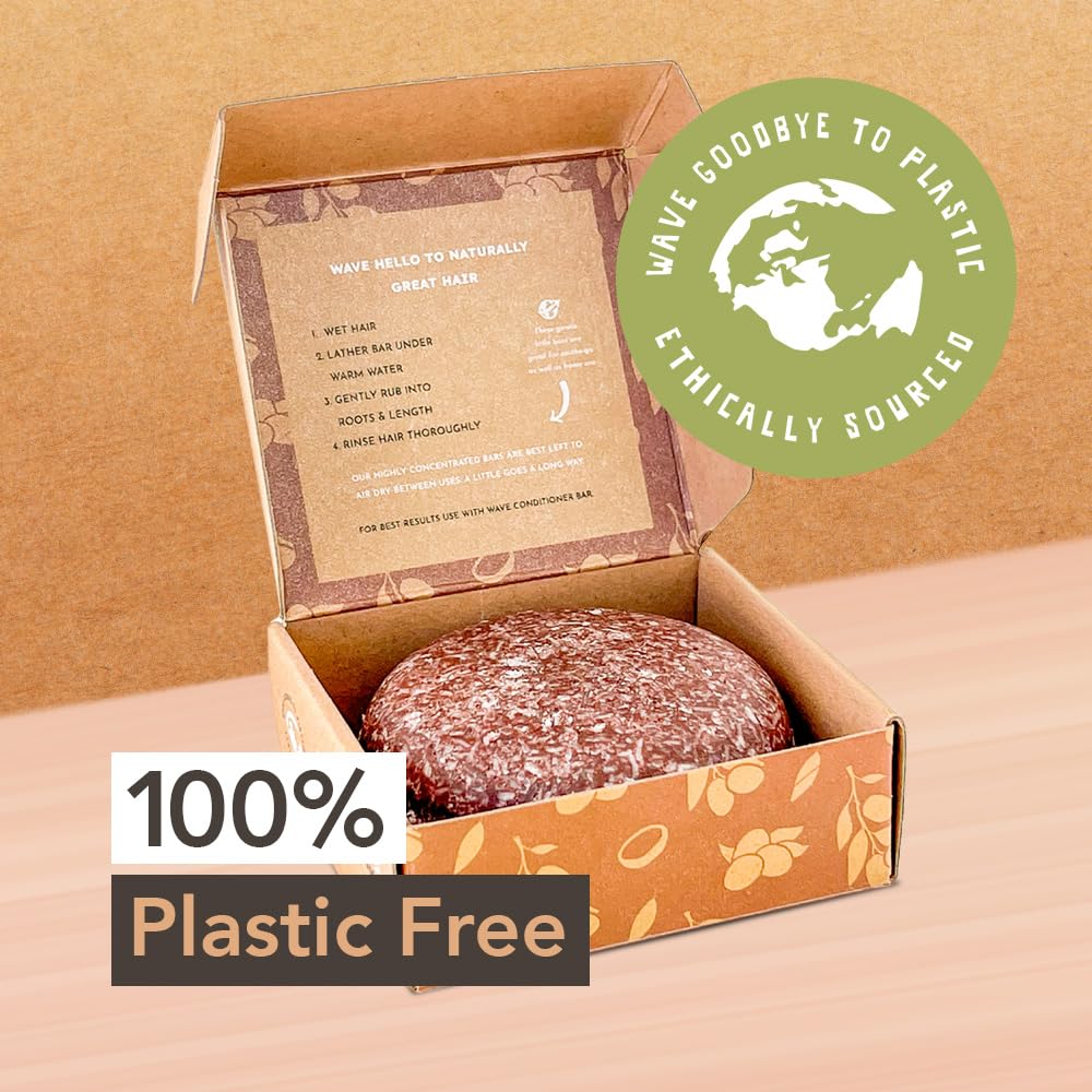 Clever Yoga Wave Argan Oil Shampoo Bar travel size fits gym bag