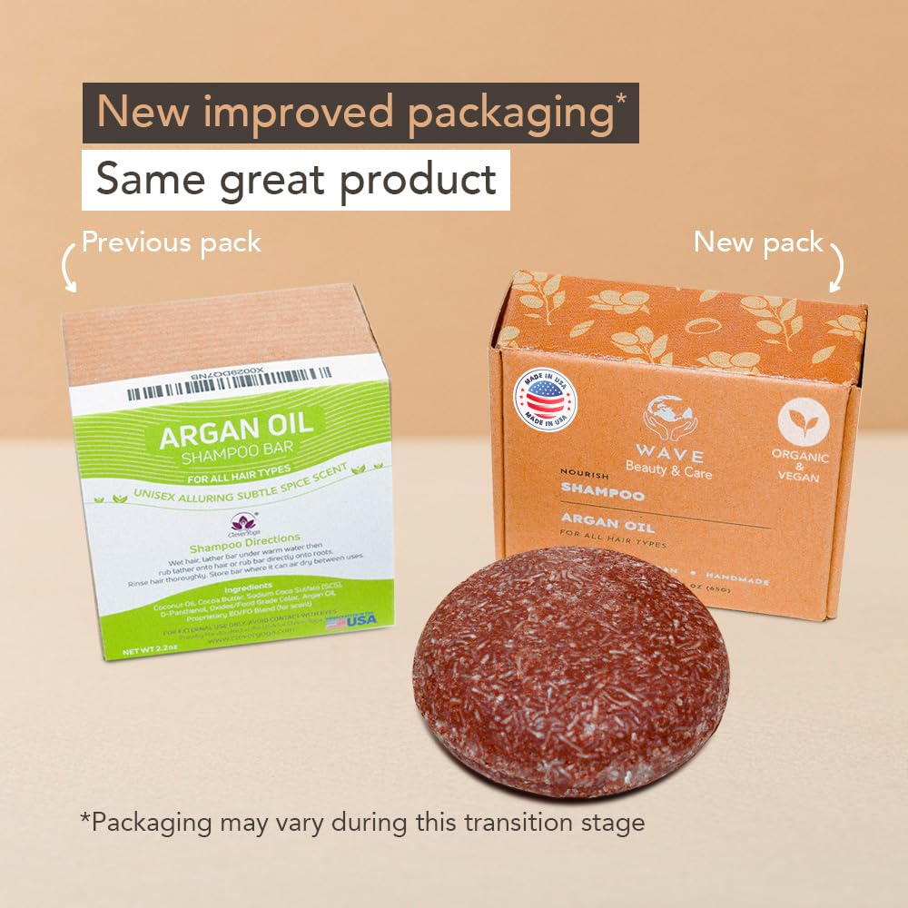 Clever Yoga Wave Argan Oil Shampoo Bar for everyday hair cleansing