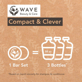 Clever Yoga Wave Eucalyptus conditioner bar smooths ends for smoother styling.