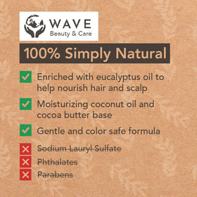 Clever Yoga Wave Eucalyptus vegan formula notes the absence of SLS and parabens.