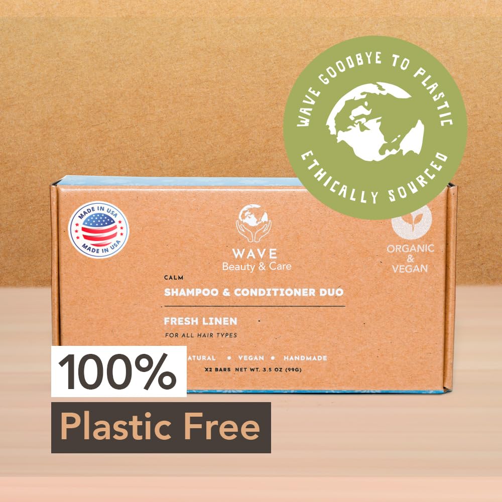 Clever Yoga Wave Fresh Linen recyclable packaging conveys sustainable materials.