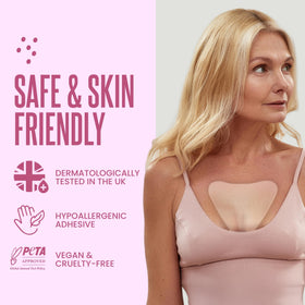 CLEVERFY decollete patch in V shape for secure night wear