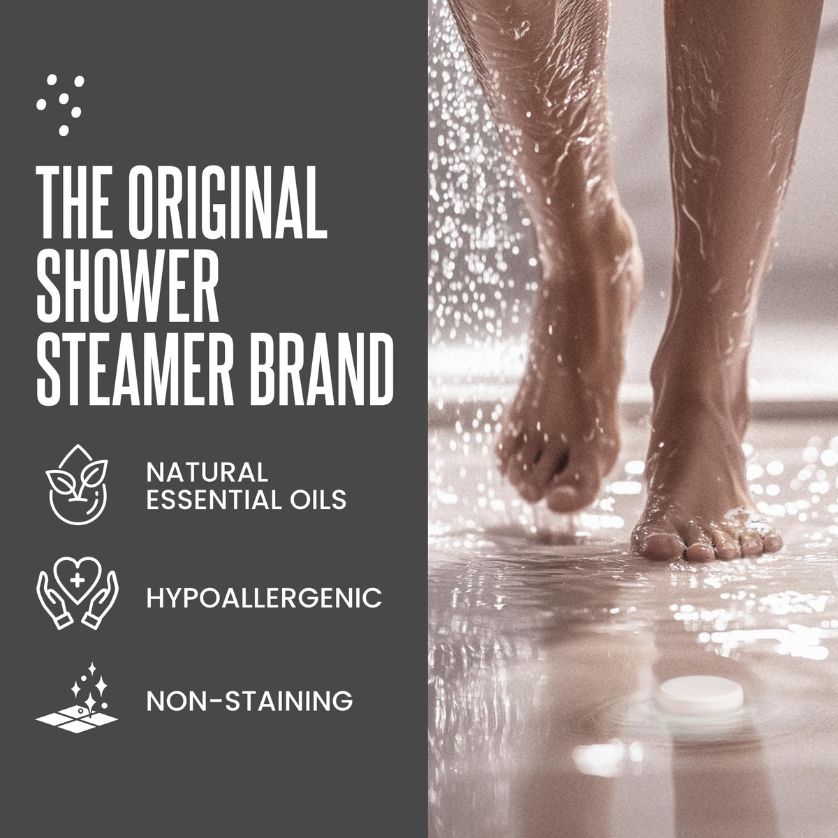 CLEVERFY Shower Steamer Menthol & Eucalyptus for clear breath and focus.