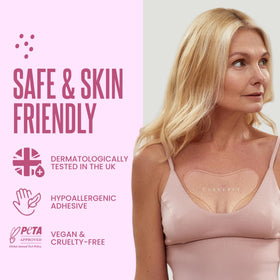 CLEVERFY adhesive-hold chest patches demonstrate a strong night-time grip.