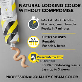 Cleverman Dark Blond 7.01 developer bottle and formula