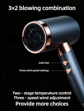 CLGTTBF Lonic hair dryer with concentrator nozzle for precise styling.